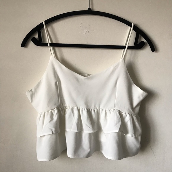 Tiered Ruffled Cropped Cami - Picture 1 of 3